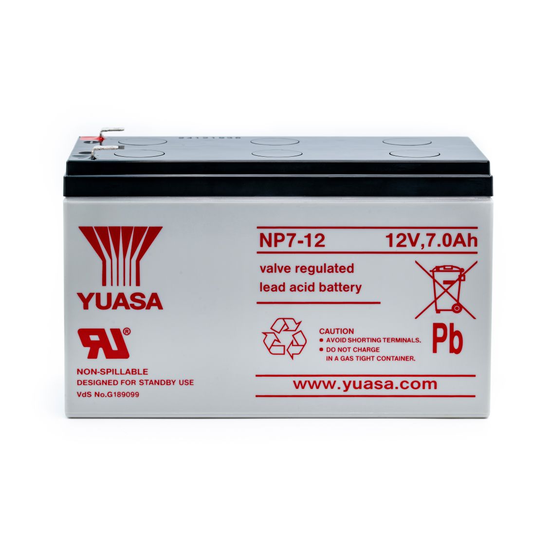 Batteria 12V 7Ah Yuasa (NP7-12)